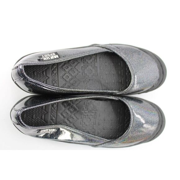 Muk Luks Sport Shoes sz 7 Slip On Black Sparkle glitter WPL6134 - Picture 10 of 10